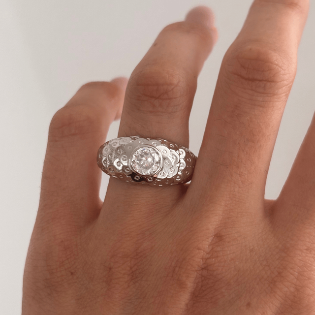 2 Carat Lab Grown Round Diamond Men's Engagement Ring in Platinum - Dahlia