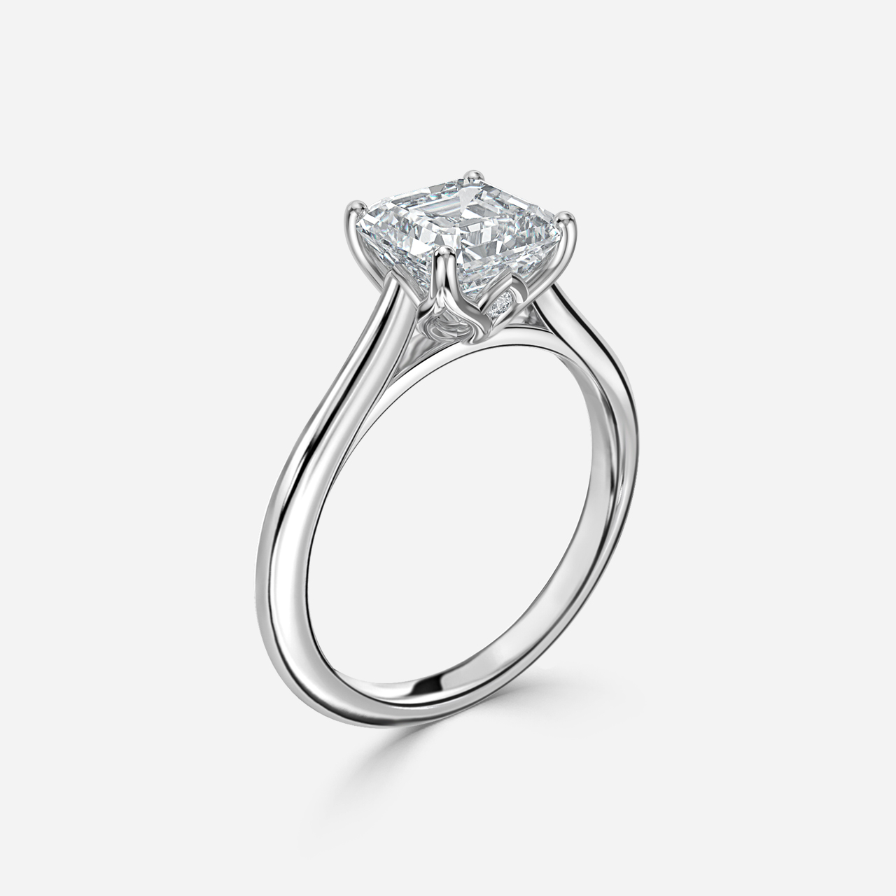 Aerin Platinum Unique Engagement Ring