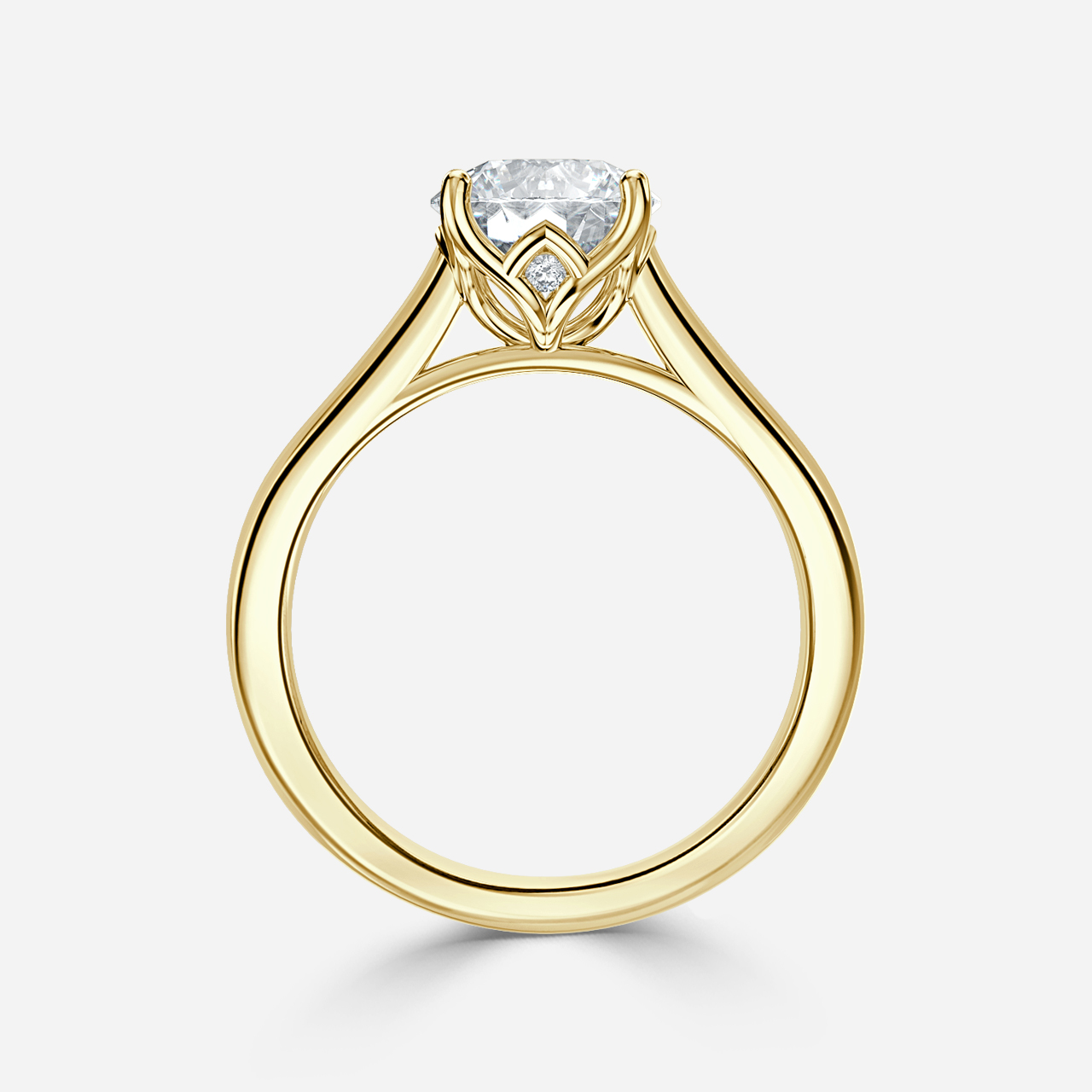 Aerin Yellow Gold Unique Engagement Ring
