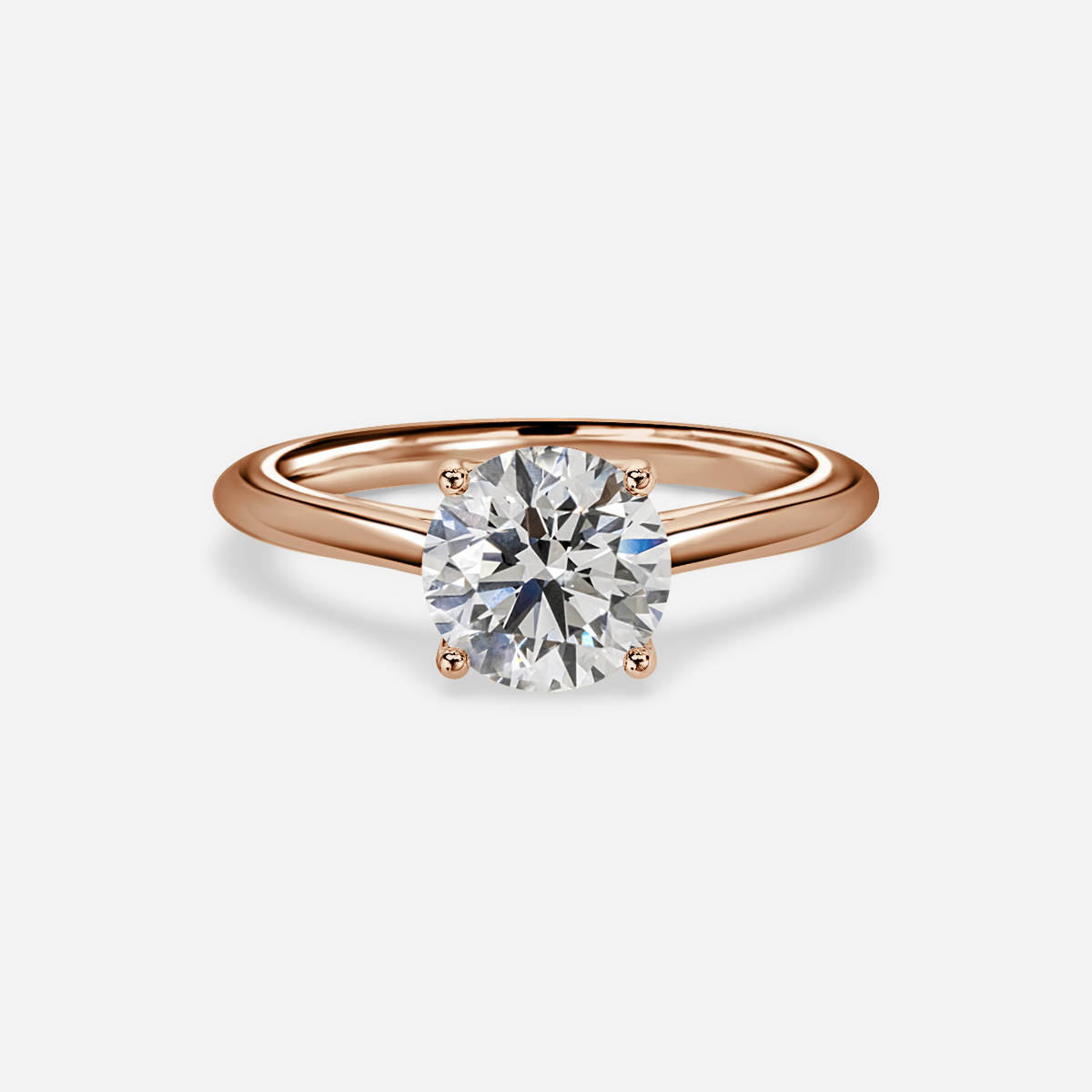 Aerin Rose Gold Flower Engagement Ring - Flawless Fine Jewellery London