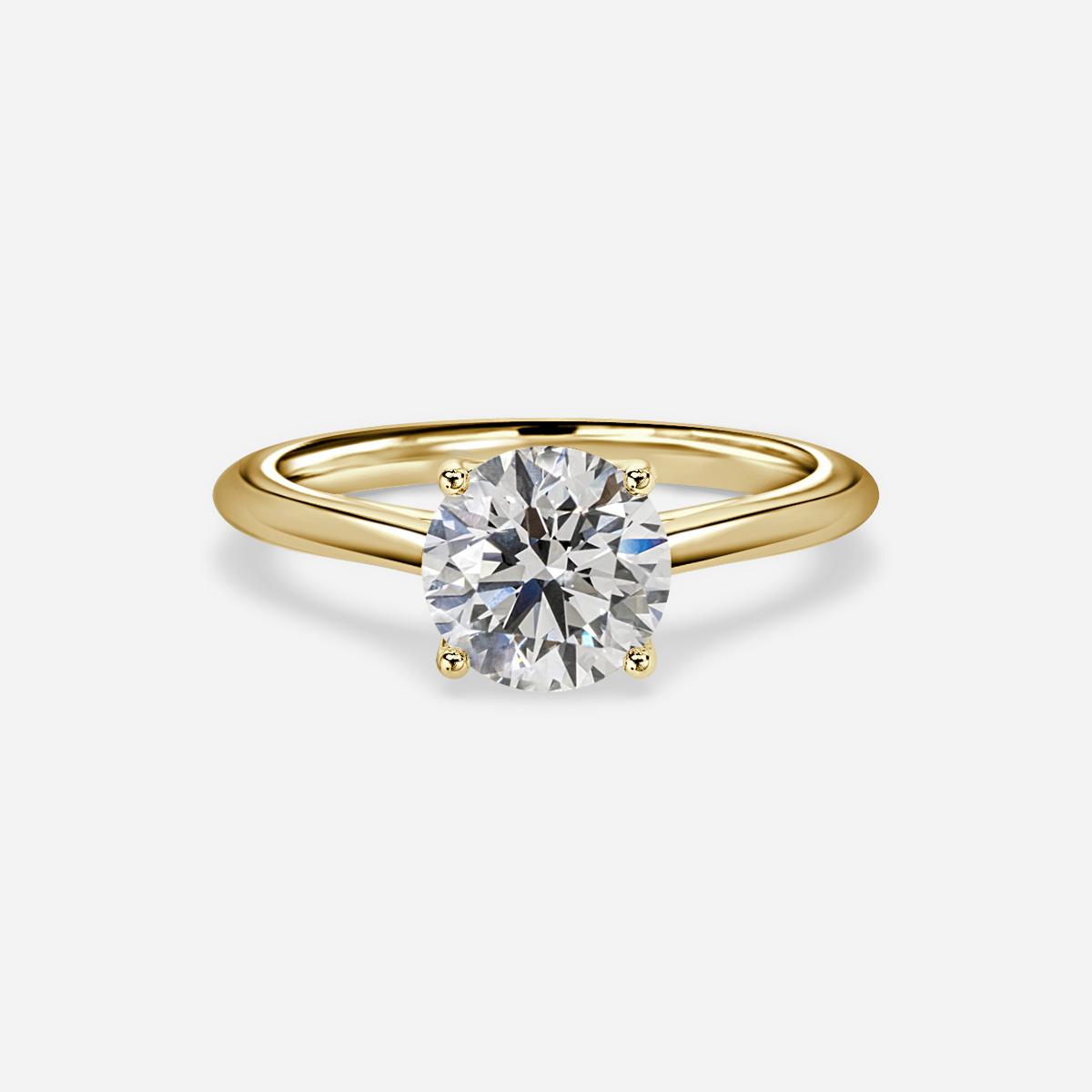 Aerin Yellow Gold Unique Engagement Ring