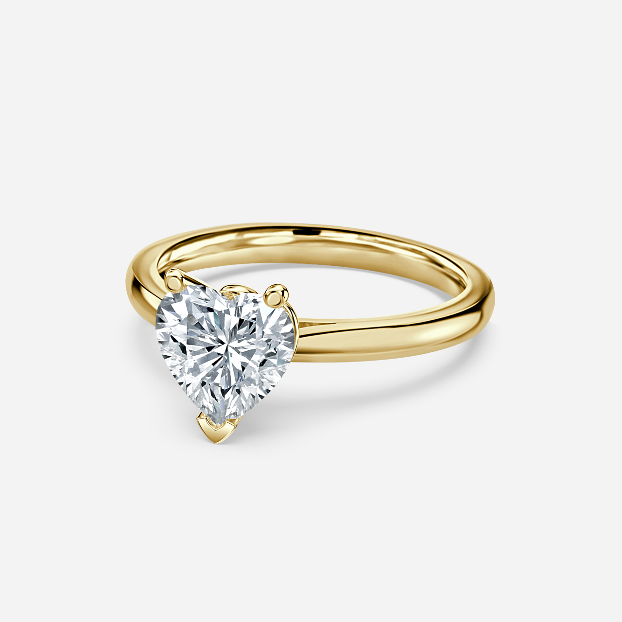 Levi Yellow Gold Solitaire Engagement Ring