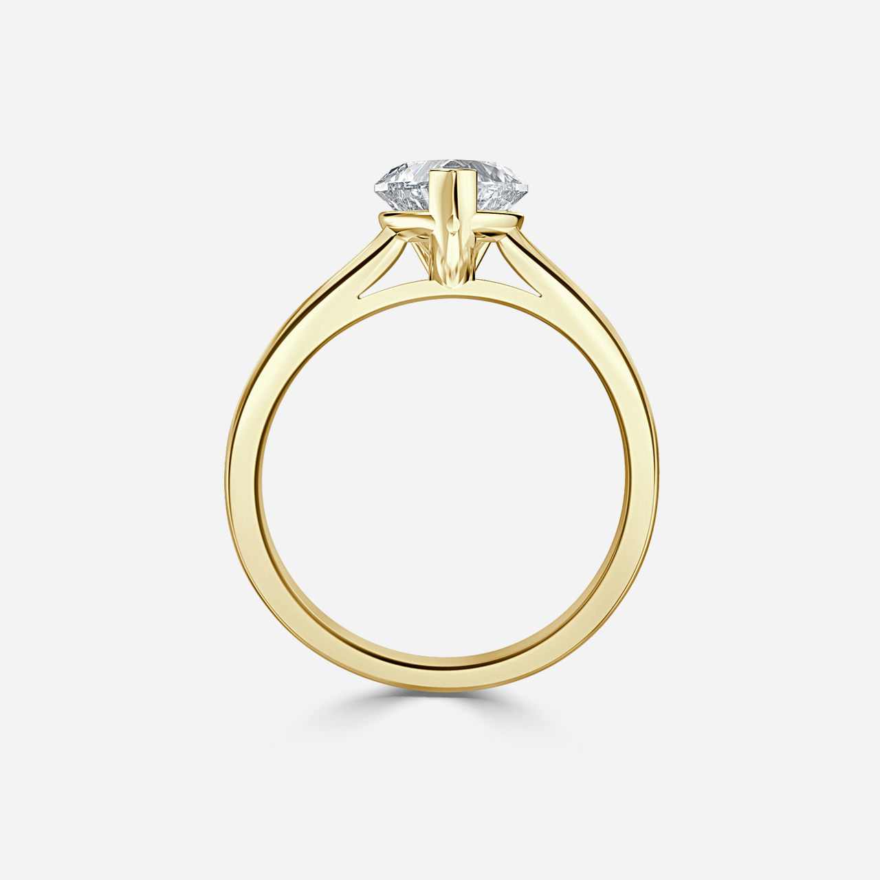 Levi Yellow Gold Solitaire Engagement Ring