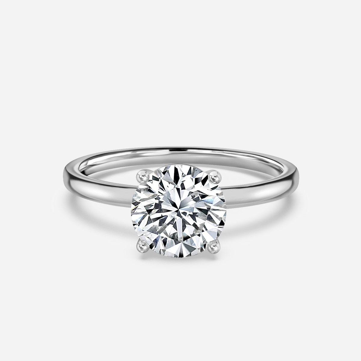 Violette Platinum Solitaire Engagement Ring