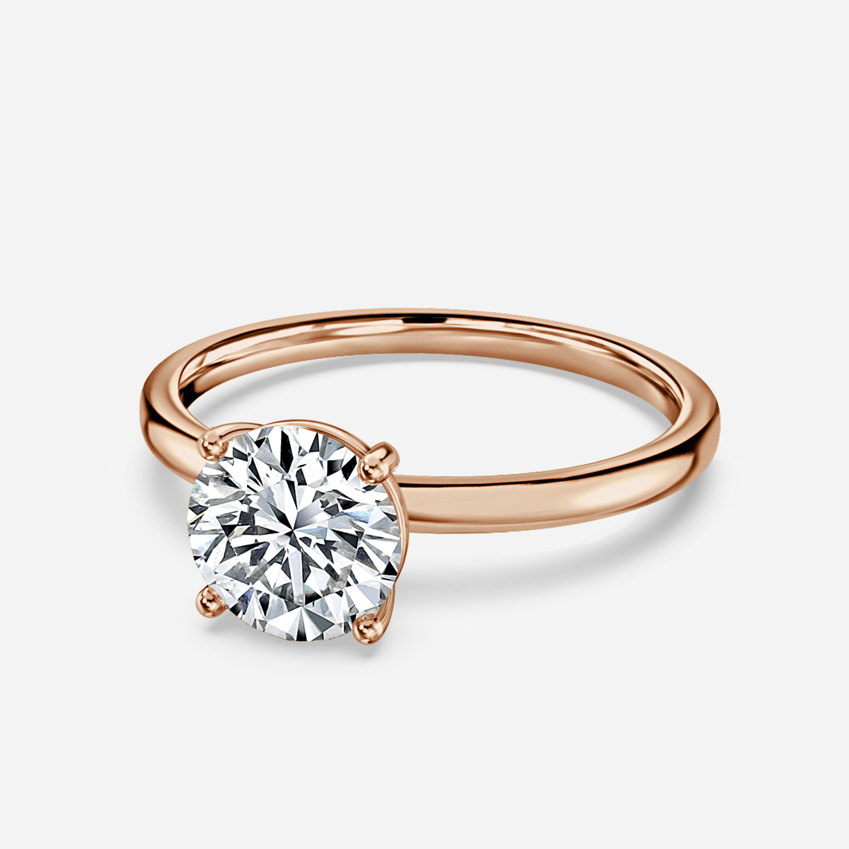Violette Rose Gold Solitaire Engagement Ring