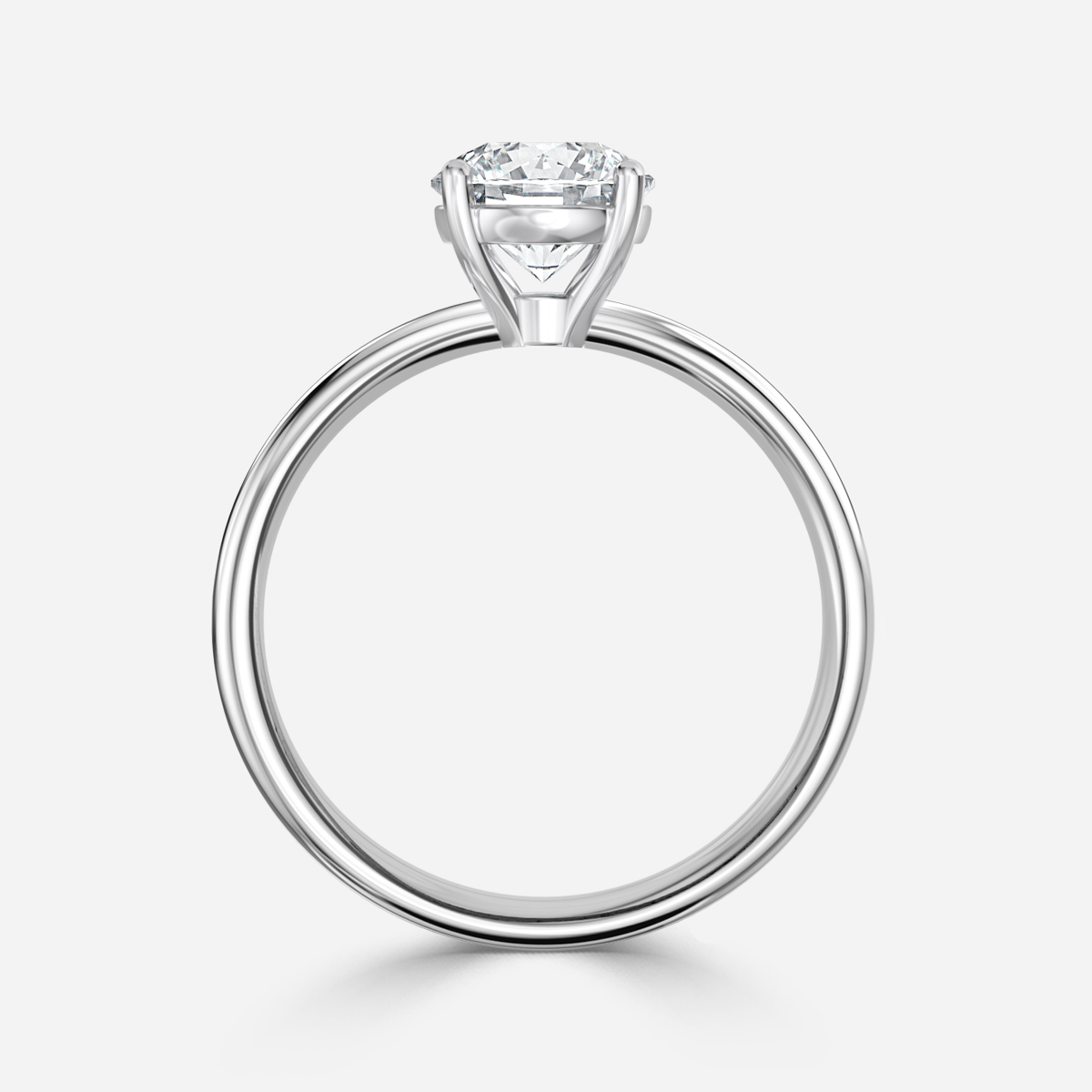 Violette Platinum Solitaire Engagement Ring