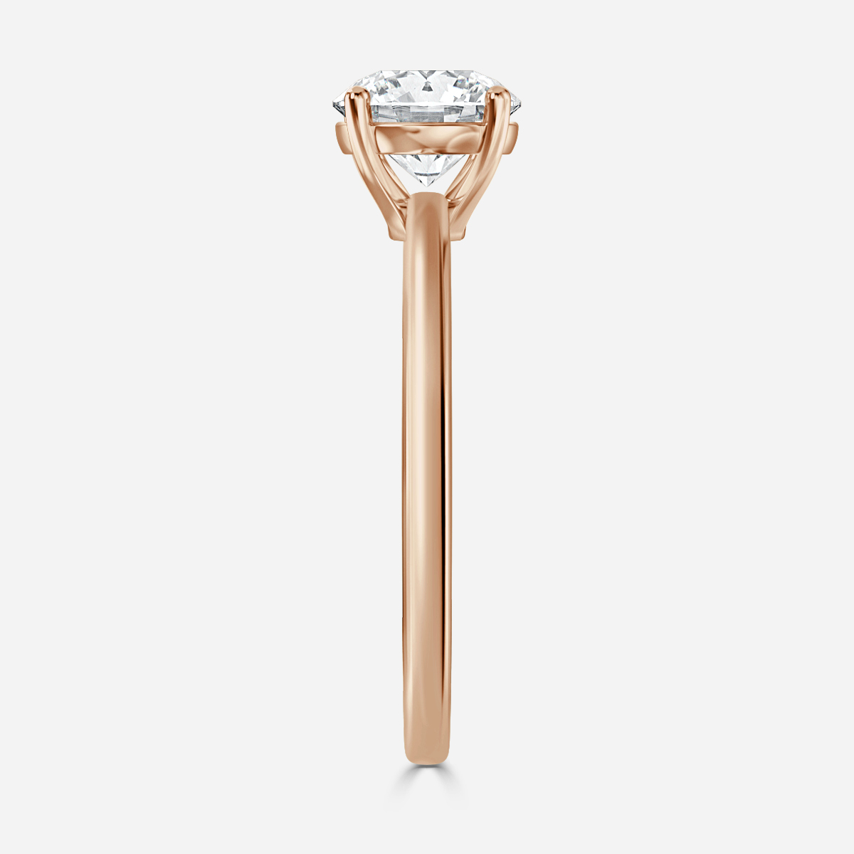 Violette Rose Gold Solitaire Engagement Ring