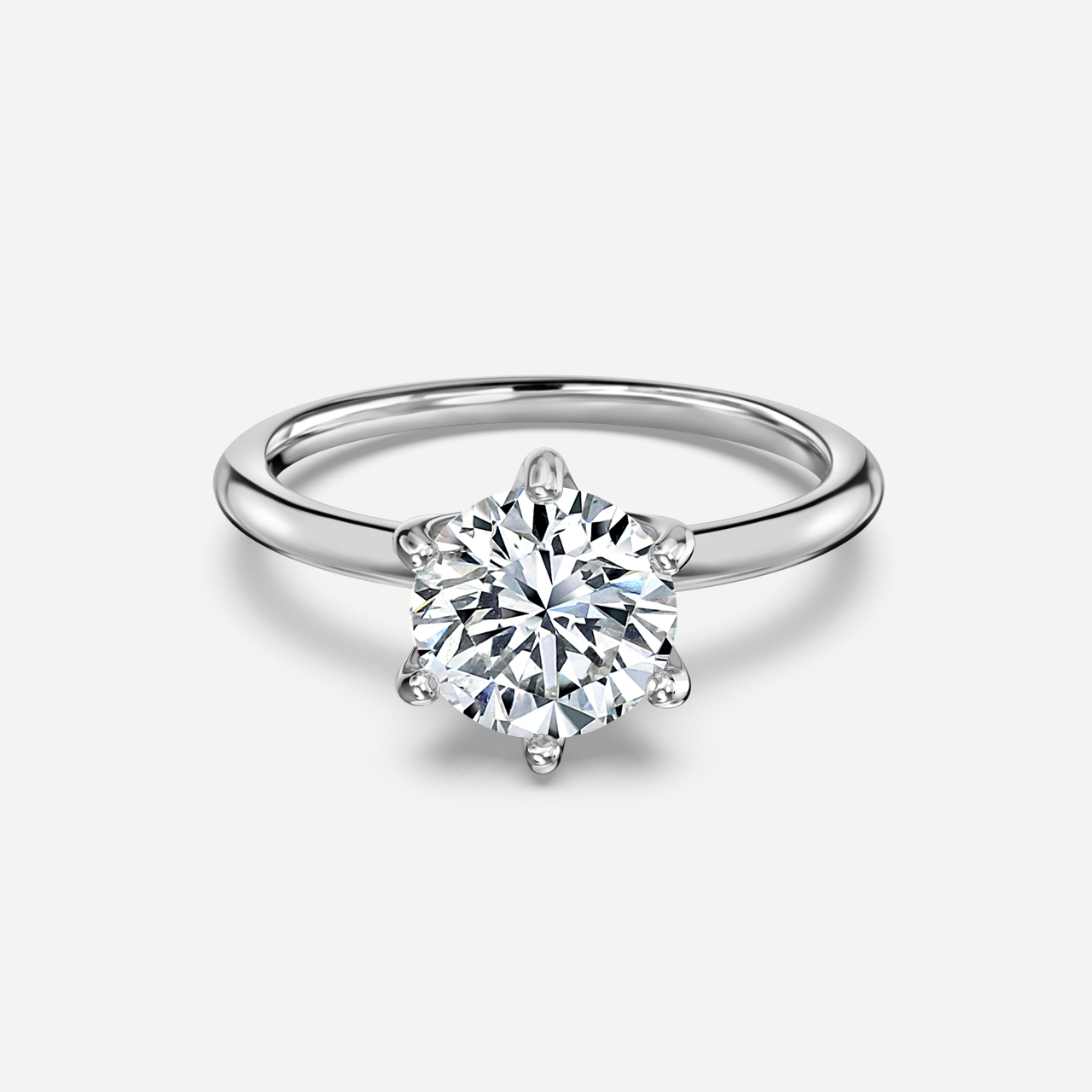Favian Platinum Solitaire Engagement Ring