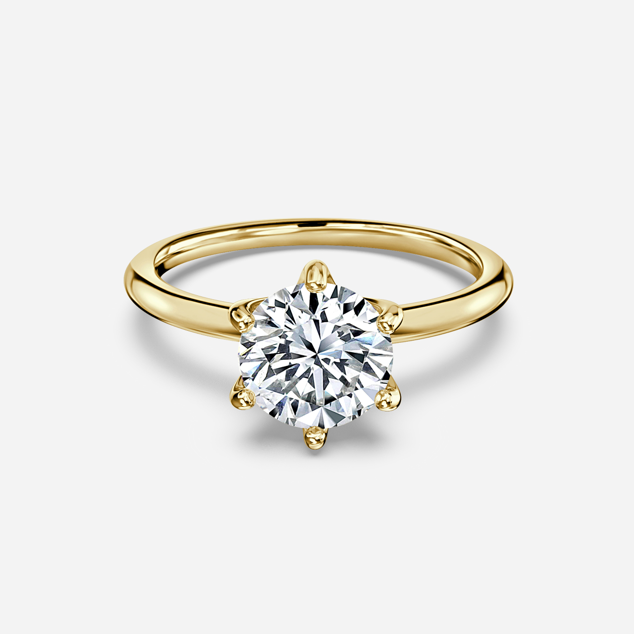 Favian Yellow Gold Solitaire Engagement Ring