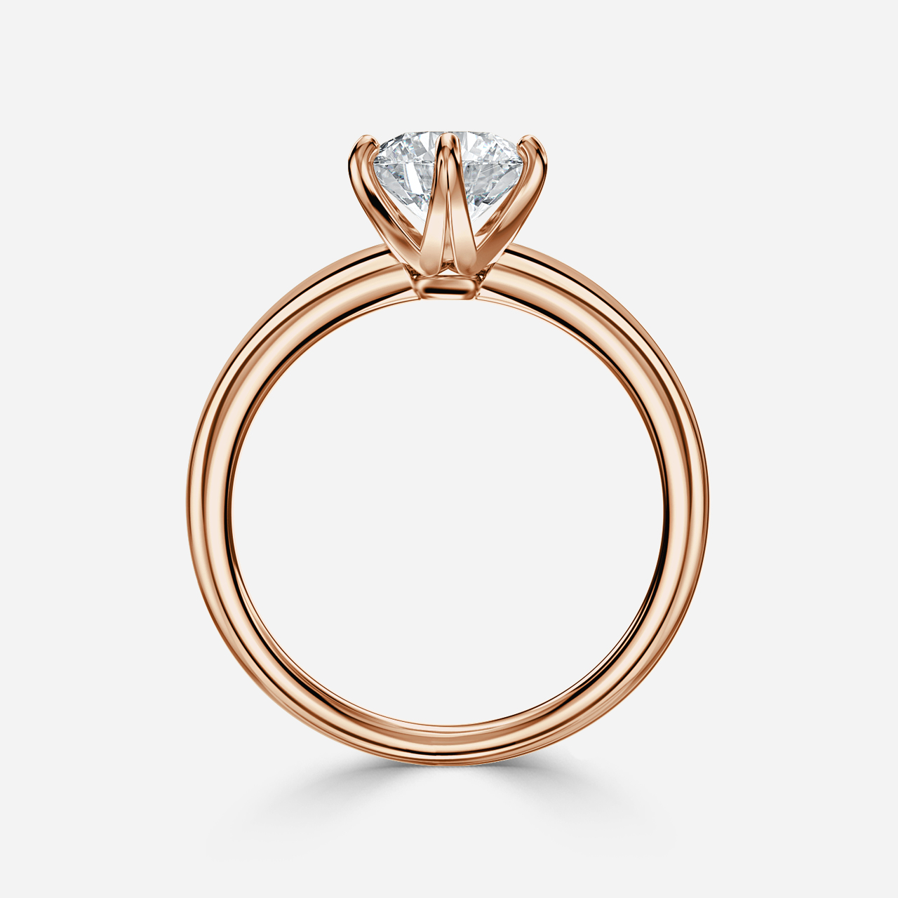 Favian Rose Gold Solitaire Engagement Ring