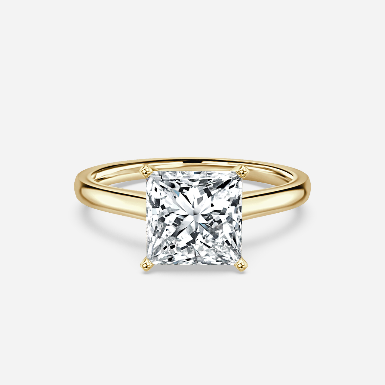 Avery Yellow Gold Solitaire Engagement Ring