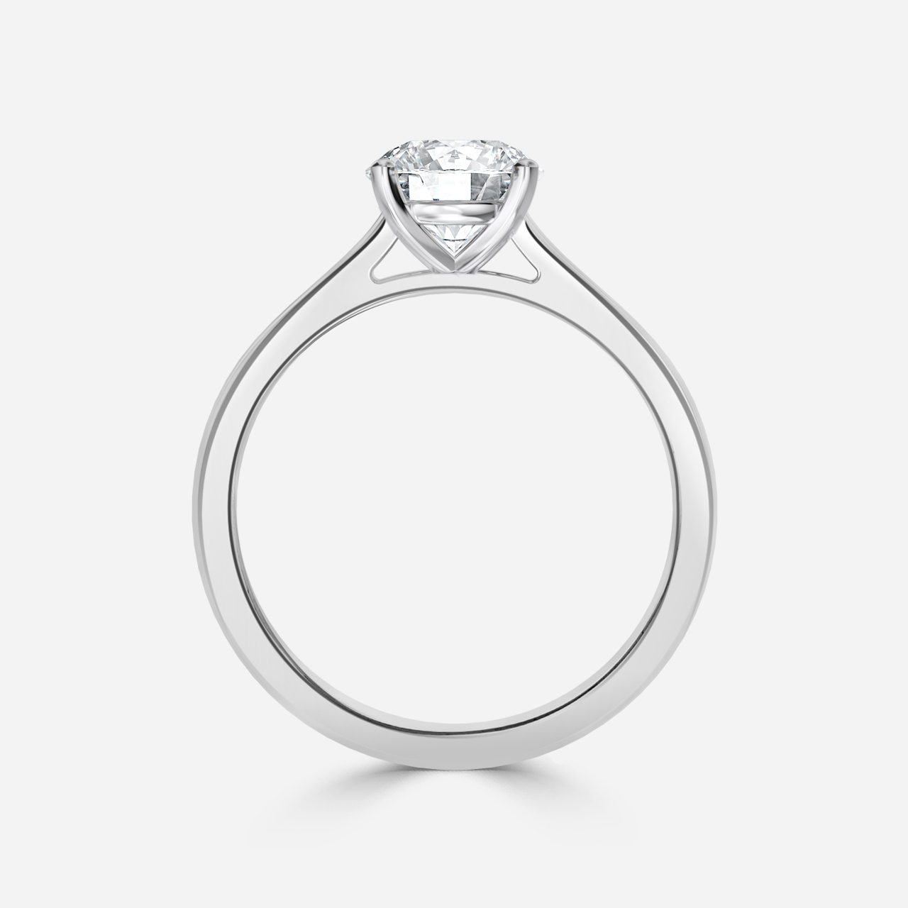 Avery Platinum Solitaire Engagement Ring
