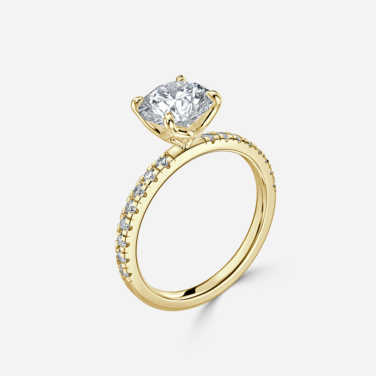 Micro pave deals engagement rings