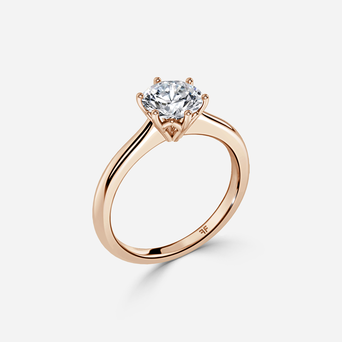 Galadriel Rose Gold Flower Engagement Ring