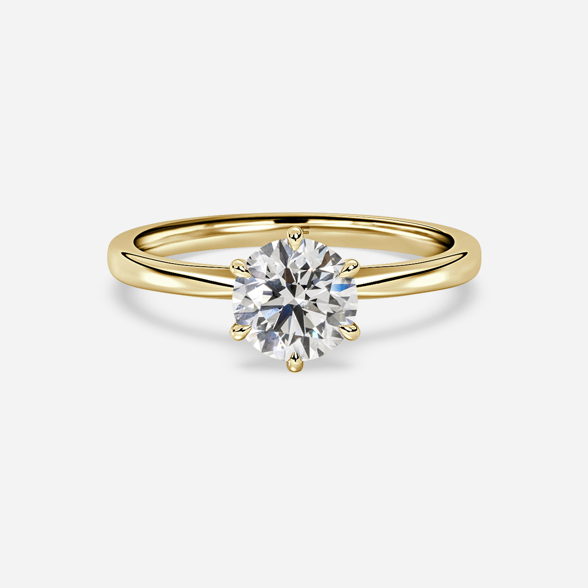 Charlotte Yellow Gold Solitaire Engagement Ring