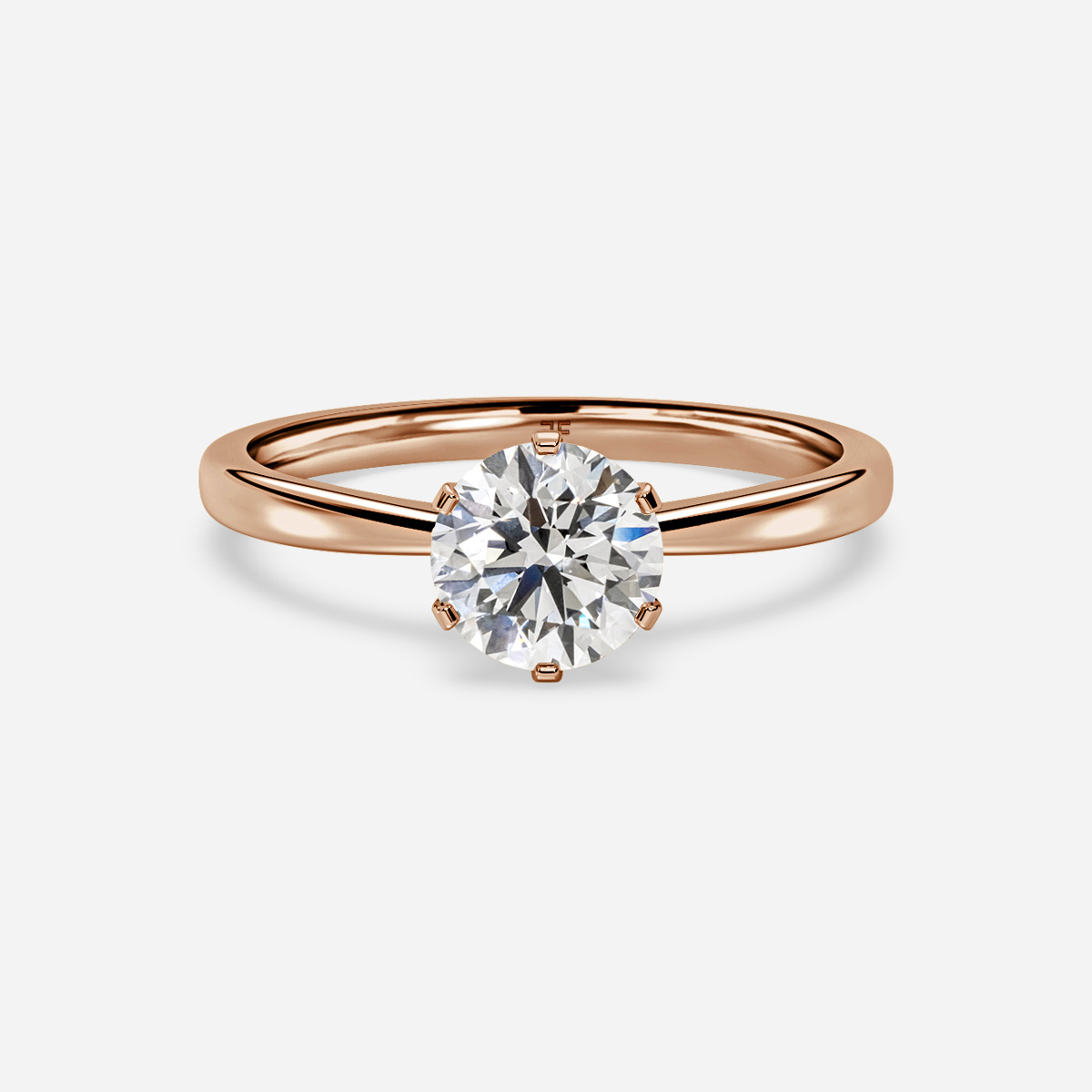 Unico Rose Gold Solitaire Engagement Ring