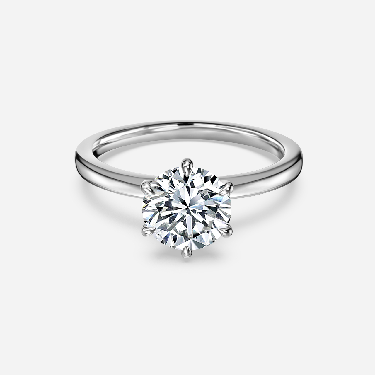 Charlotte Platinum Solitaire Engagement Ring Flawless Fine Jewellery