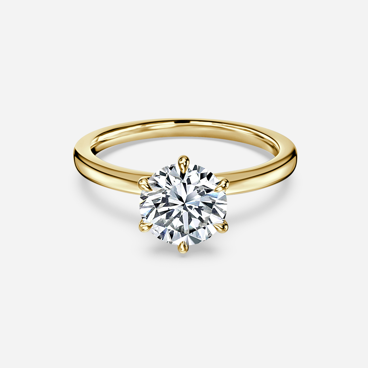 Charlotte Yellow Gold Solitaire Engagement Ring