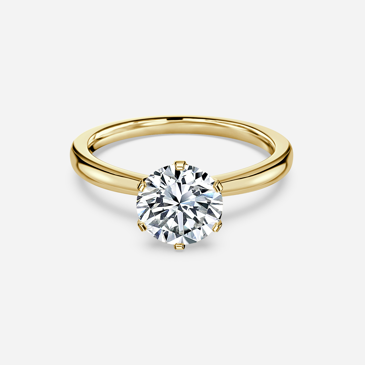 Unico Yellow Gold Solitaire Engagement Ring