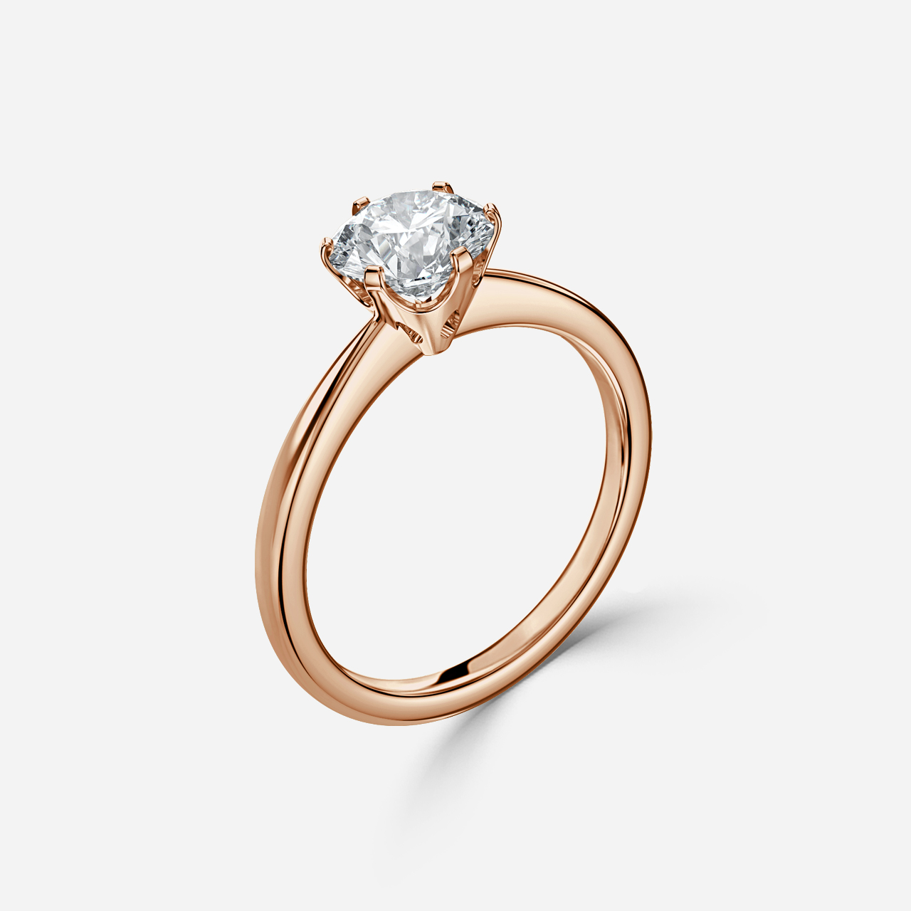 Unico Rose Gold Solitaire Engagement Ring