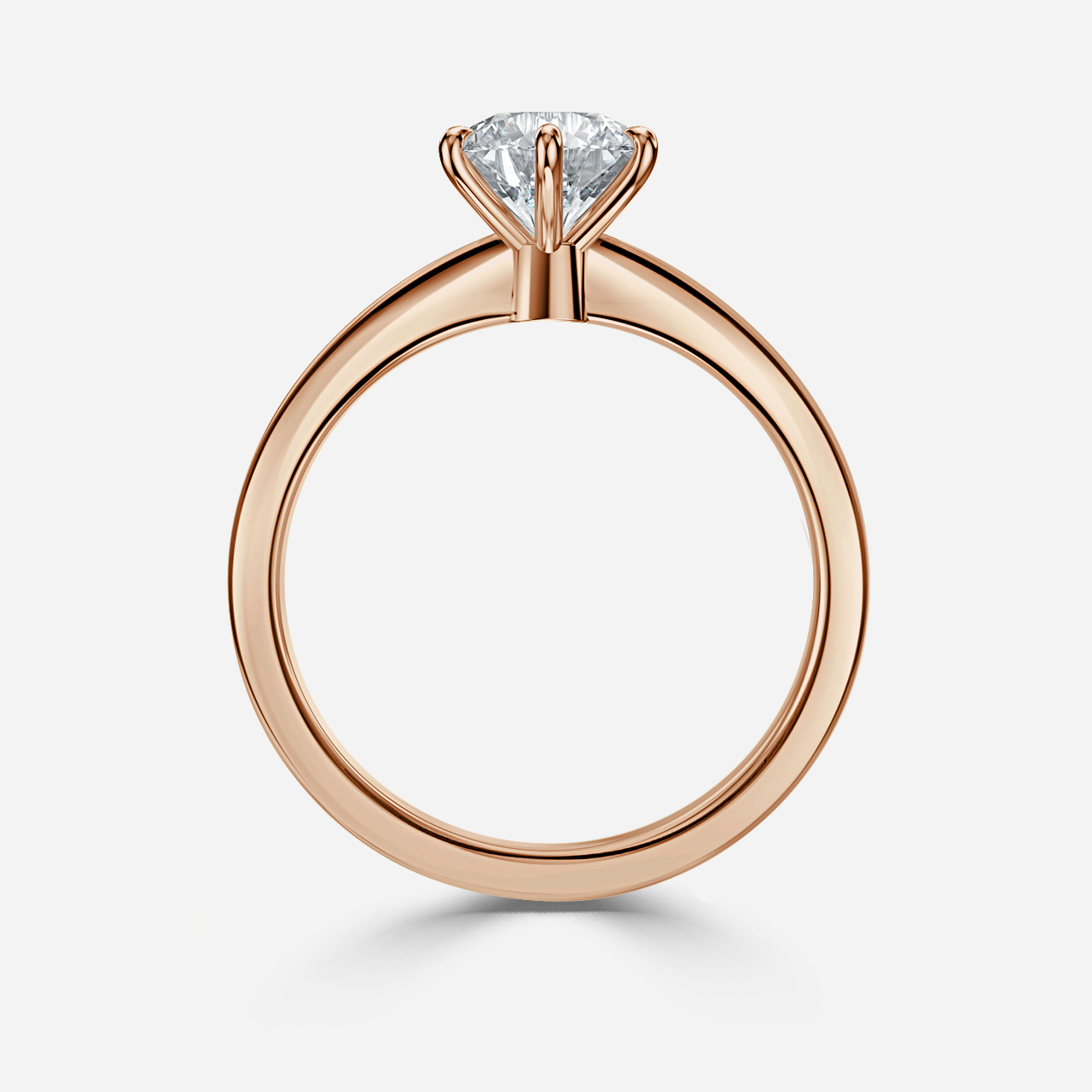 Charlotte Rose Gold Solitaire Engagement Ring