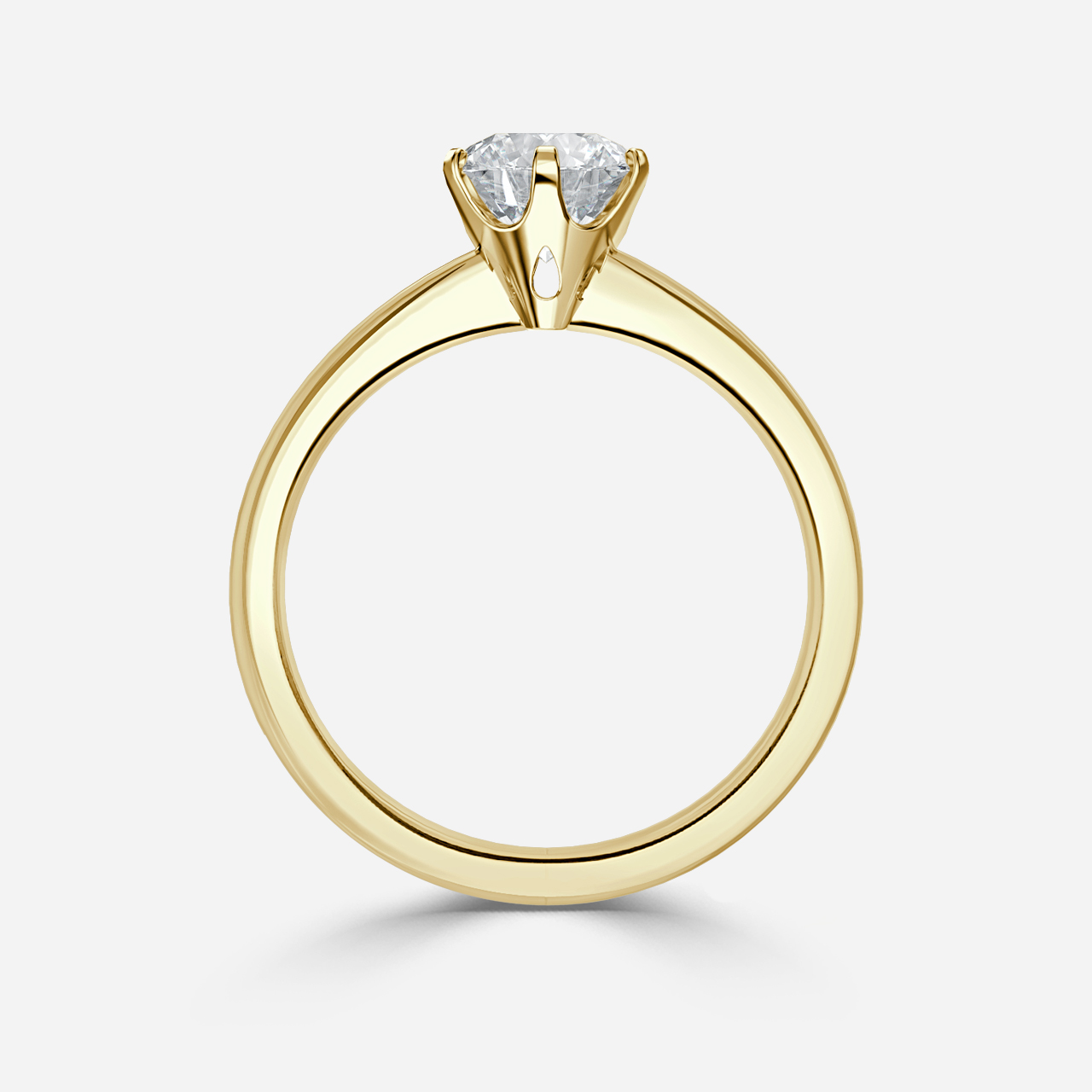 Unico Yellow Gold Solitaire Engagement Ring