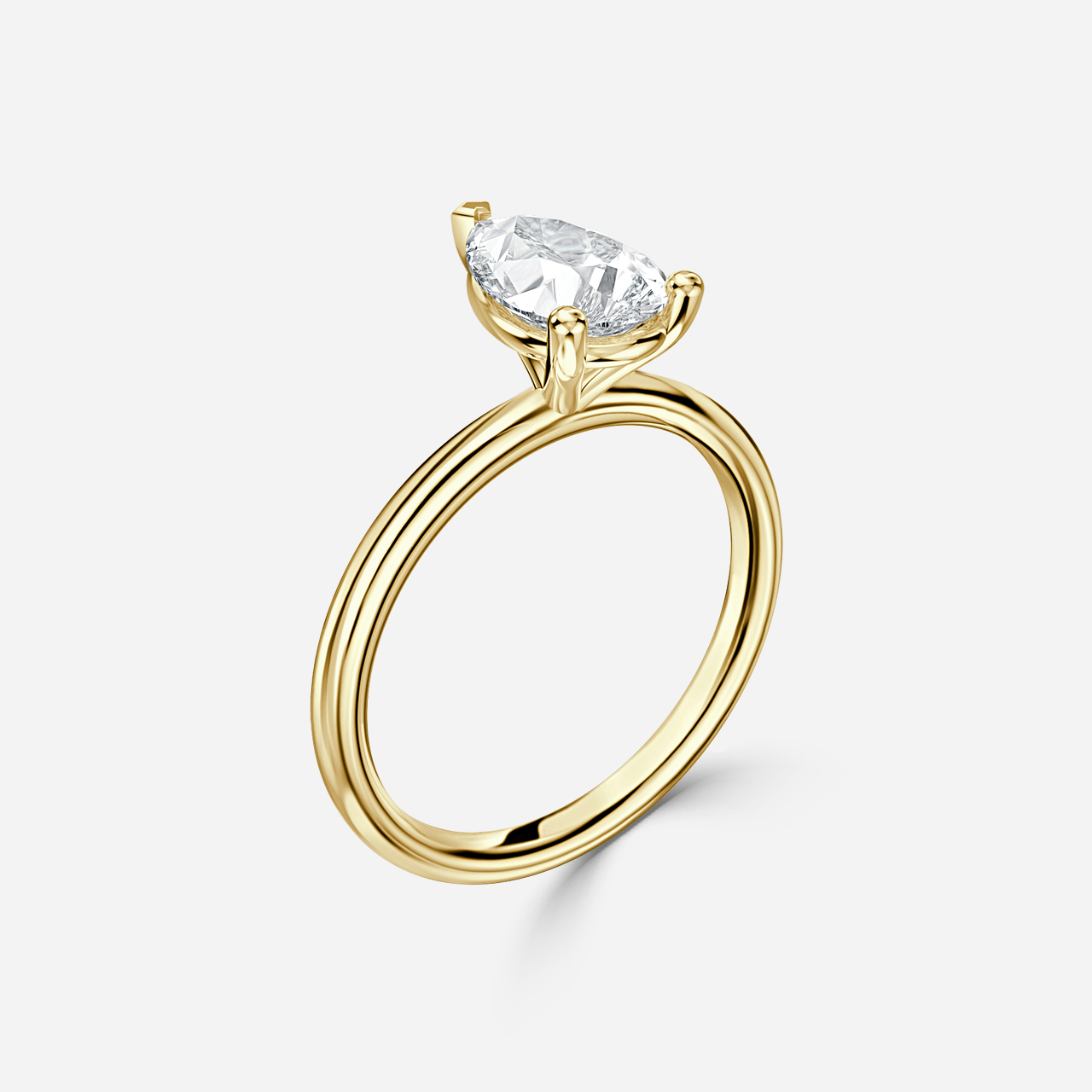 Una Yellow Gold Engagement Ring