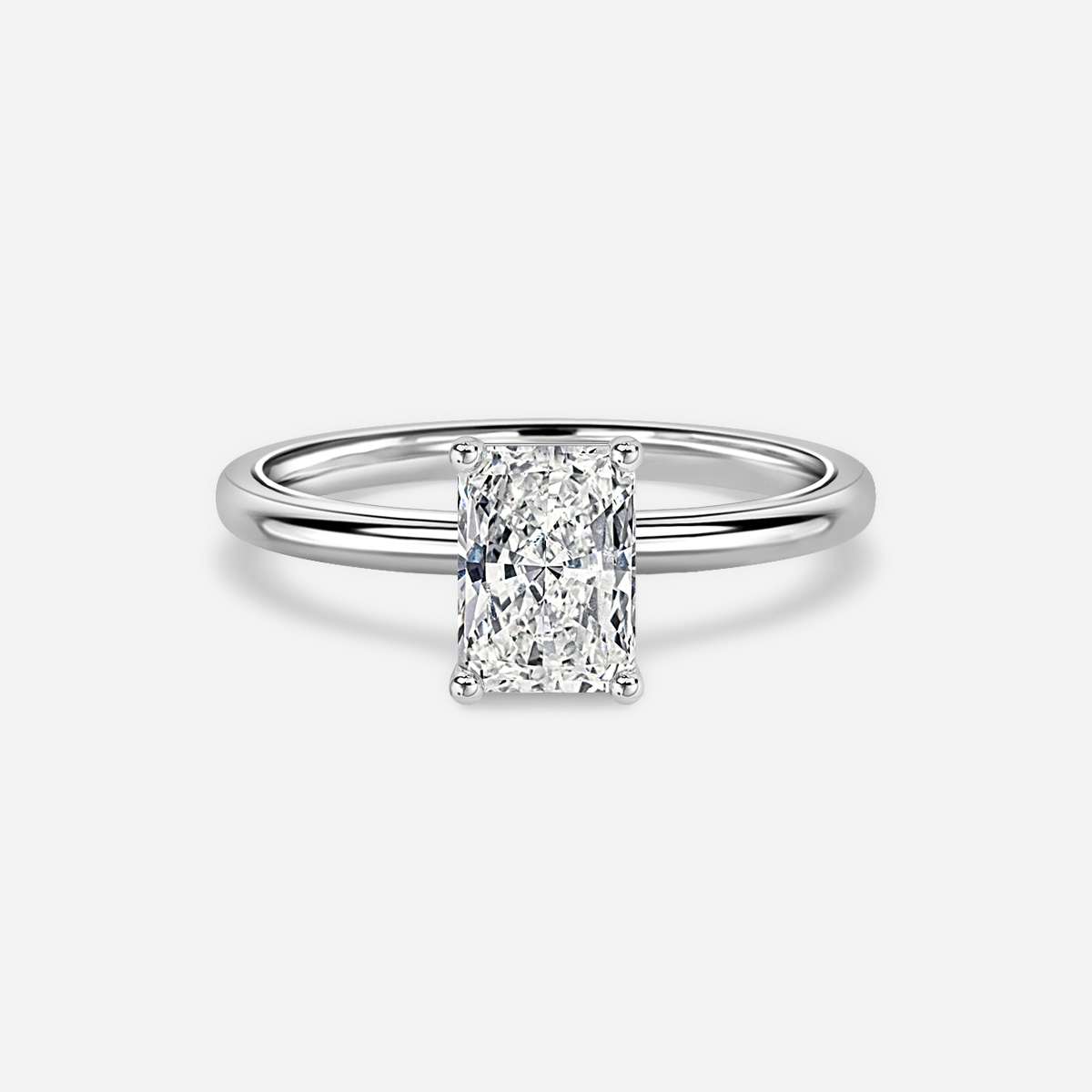 Una White Gold Engagement Ring