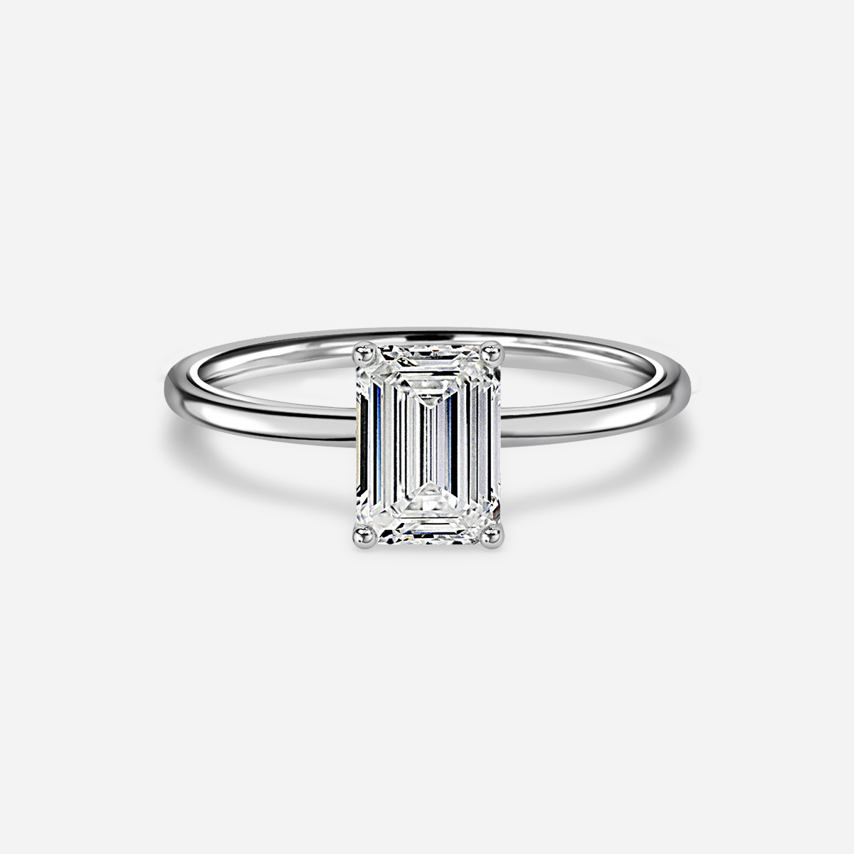 Athena Platinum Solitaire Engagement Ring