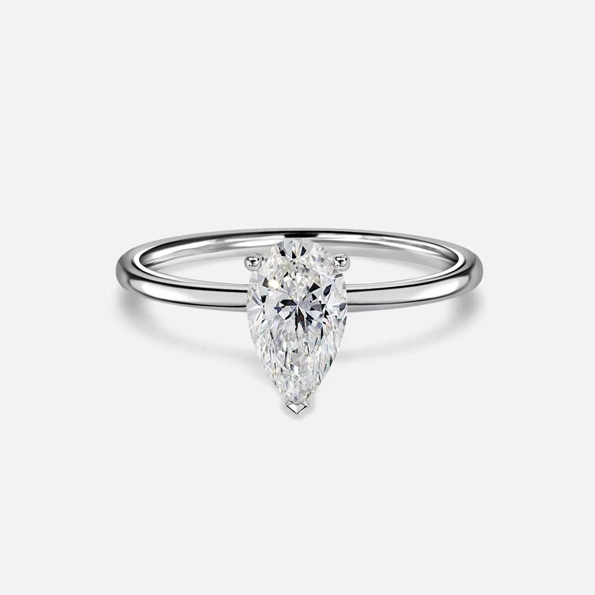 Athena Platinum Solitaire Engagement Ring