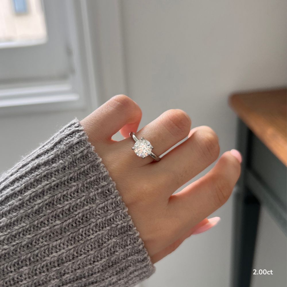 Kate Dainty Platinum Engagement Ring Flawless Fine Jewellery London