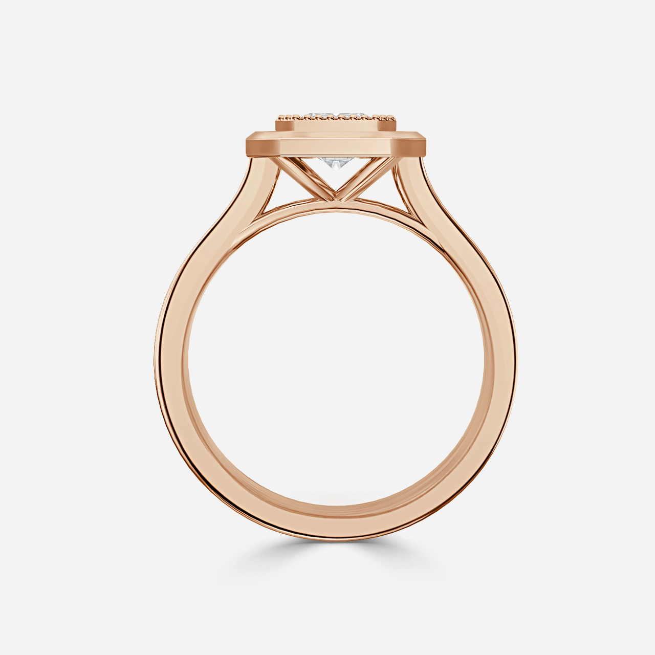 Adaya Rose Gold Vintage Engagement Ring