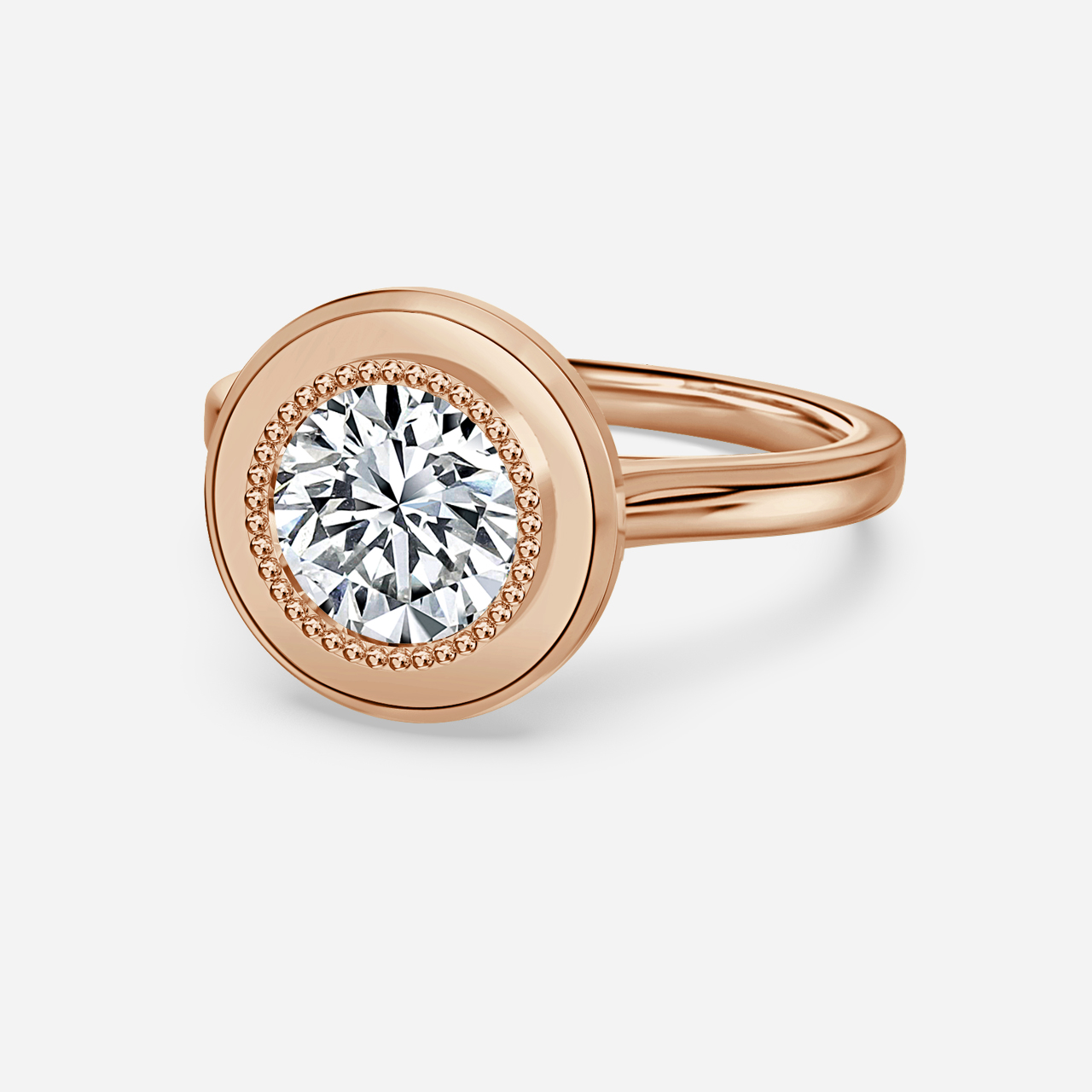 Adaya Rose Gold Vintage Engagement Ring