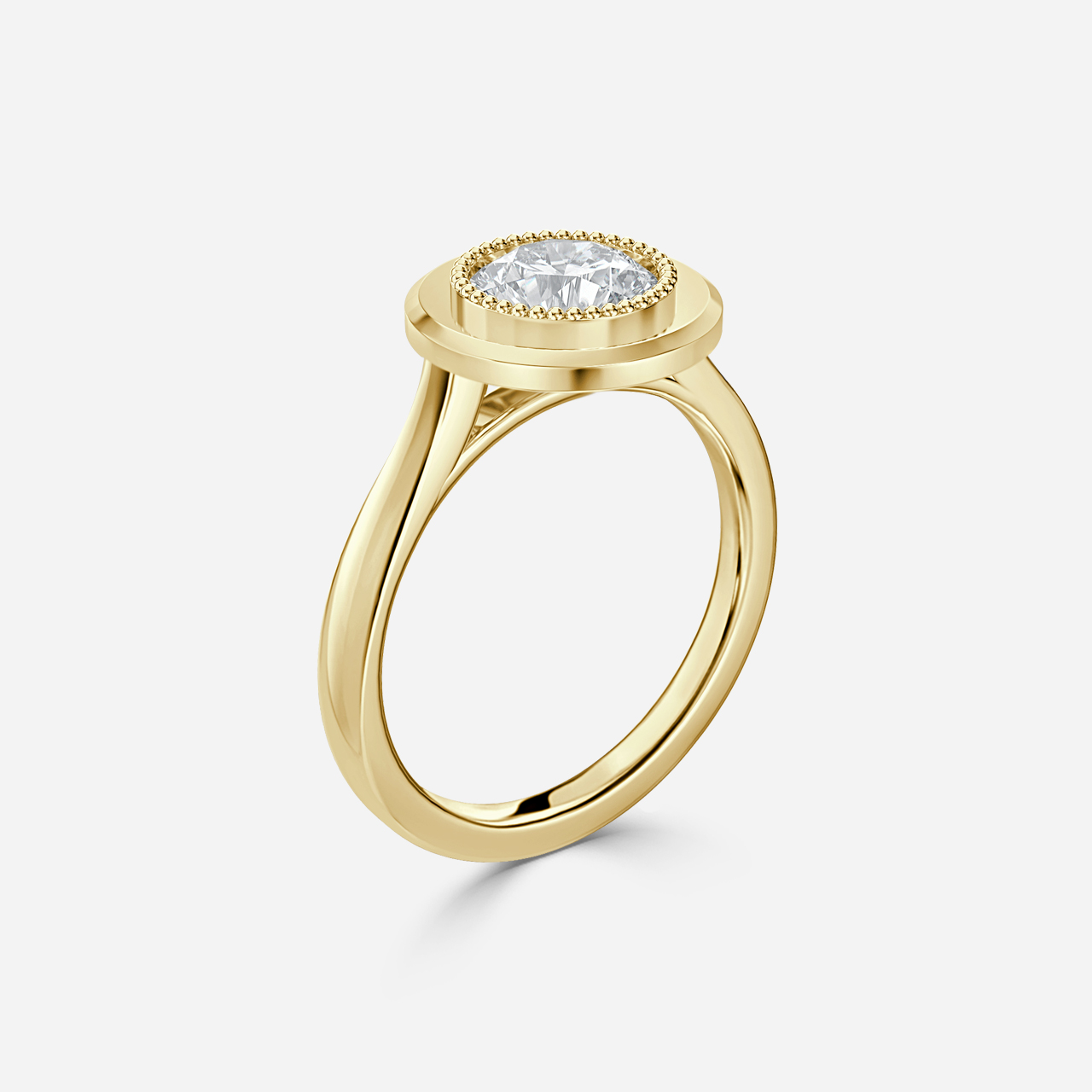 Adaya Yellow Gold Vintage Engagement Ring