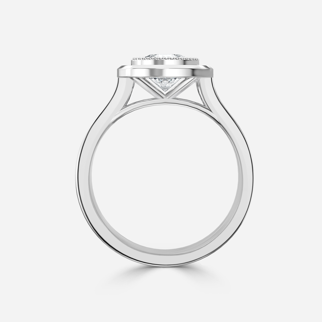 Adaya Platinum Vintage Engagement Ring