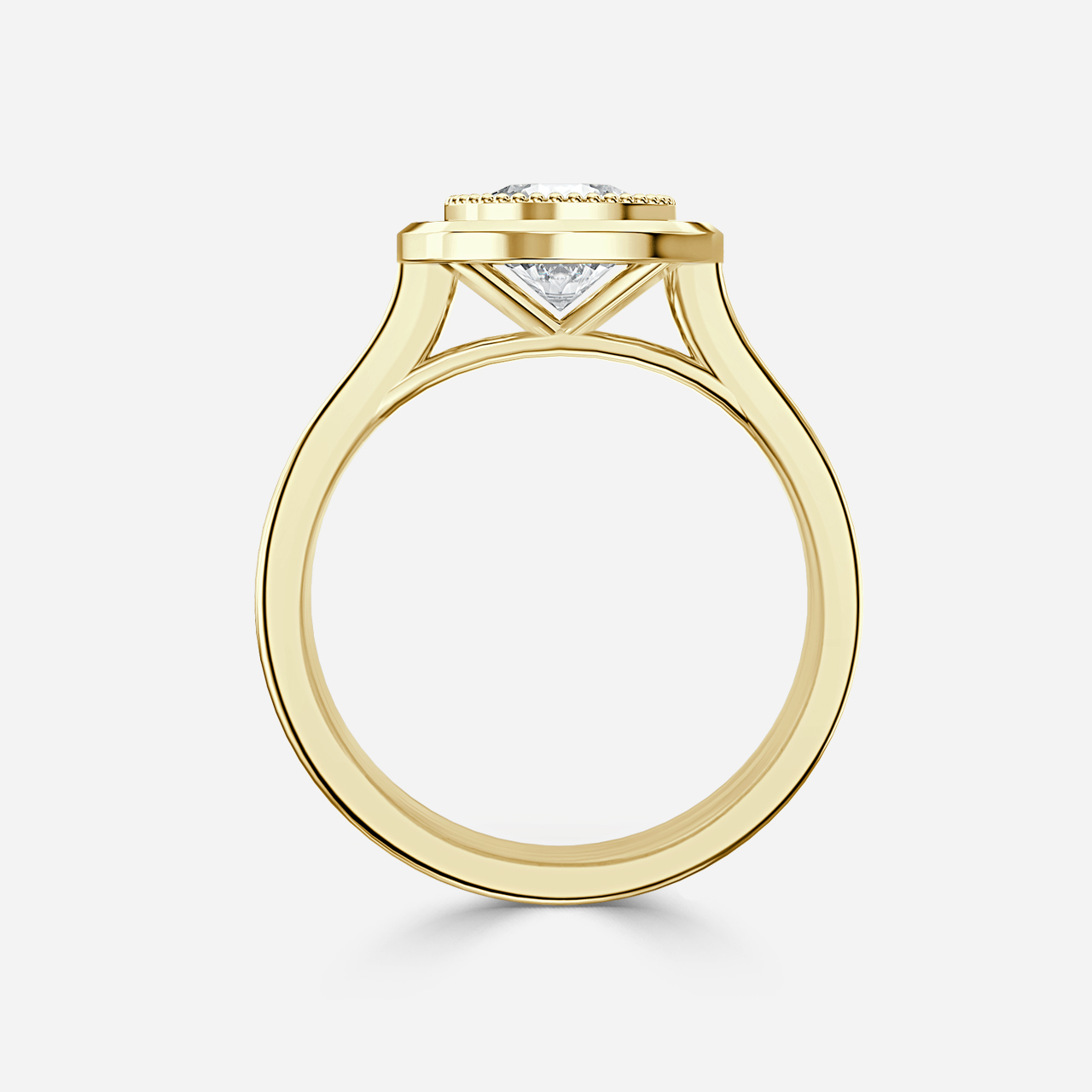Adaya Yellow Gold Vintage Engagement Ring