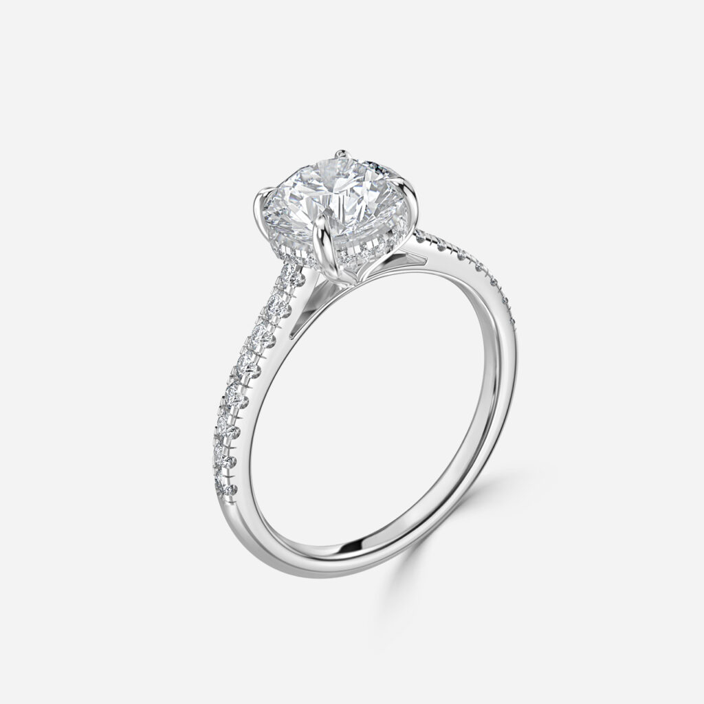 Aisha White Gold Engagement Ring