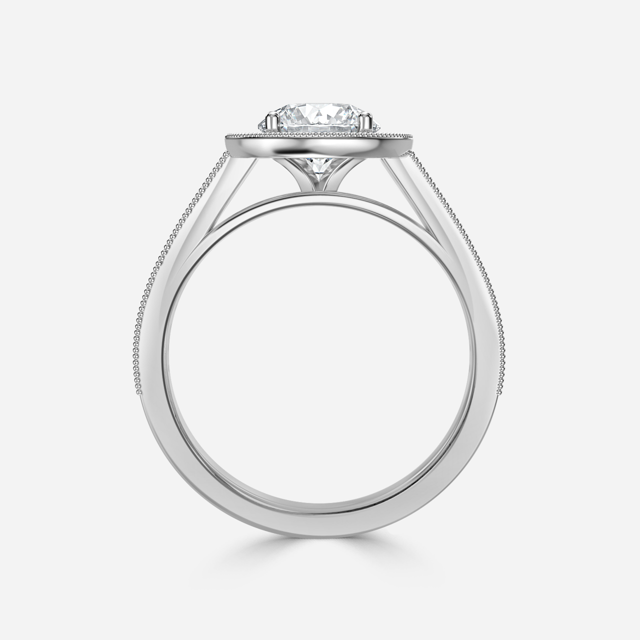 Alika Platinum Vintage Engagement Ring