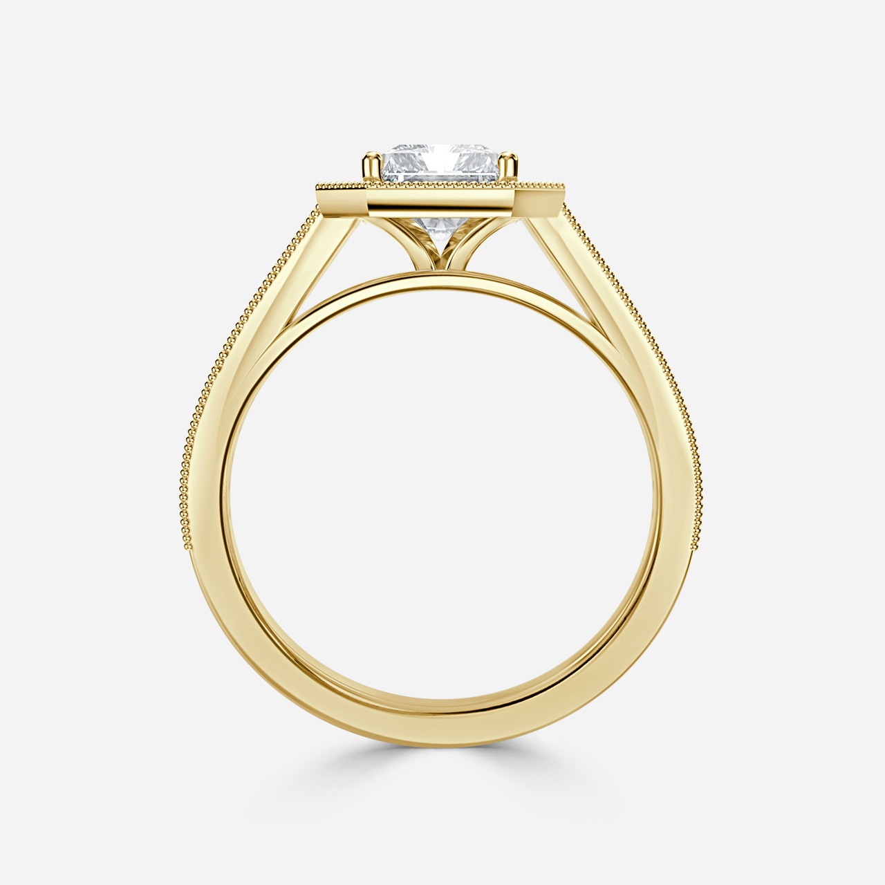 Alika Yellow Gold Vintage Engagement Ring