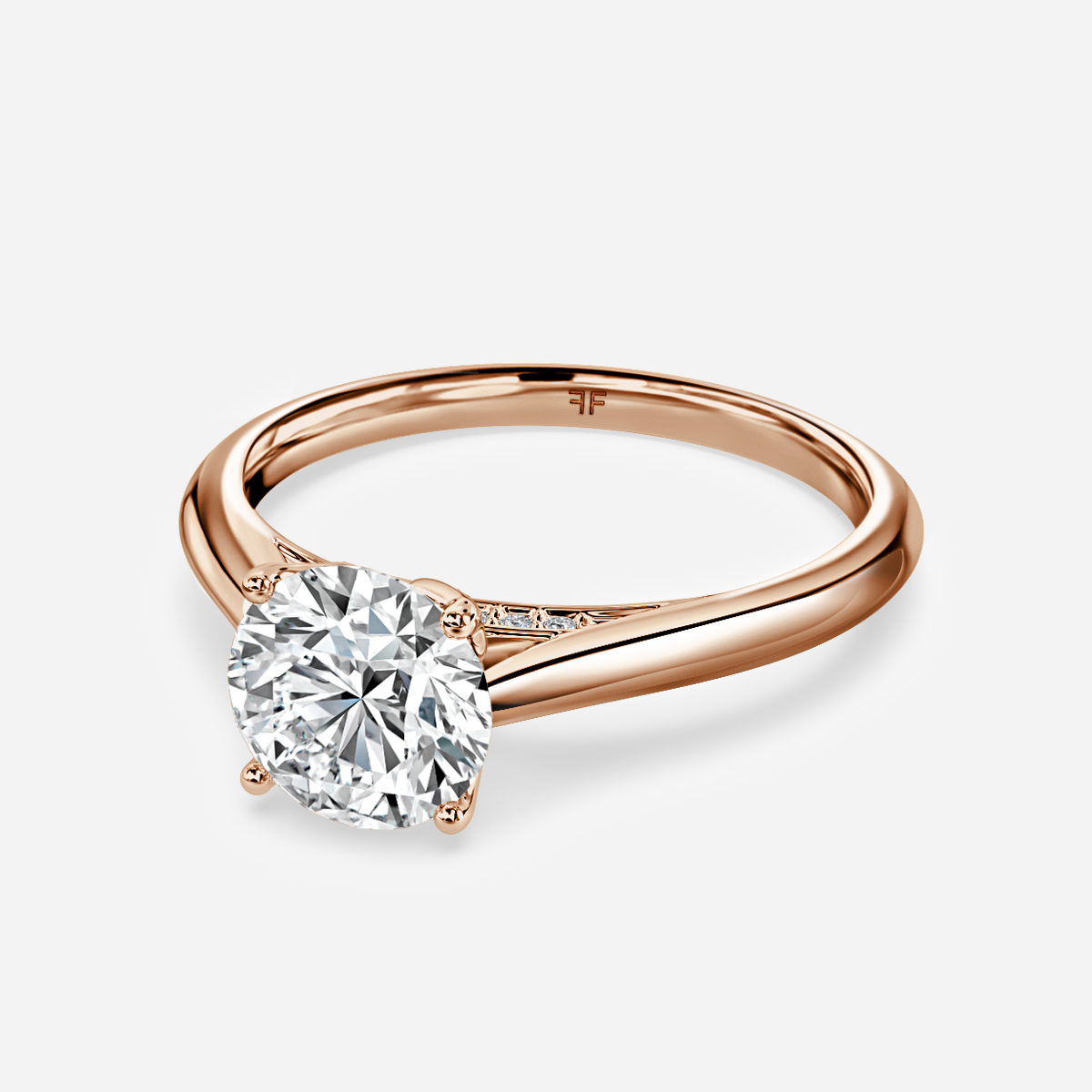 Dalia Rose Gold Flower Engagement Ring