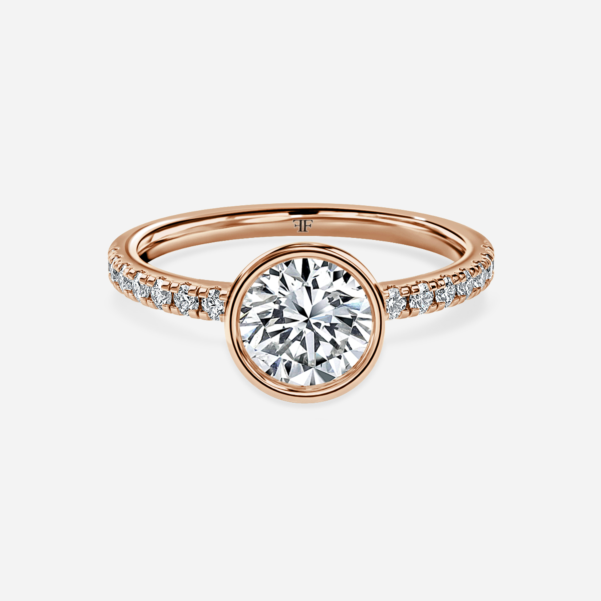 Lyra Rose Gold Engagement Ring