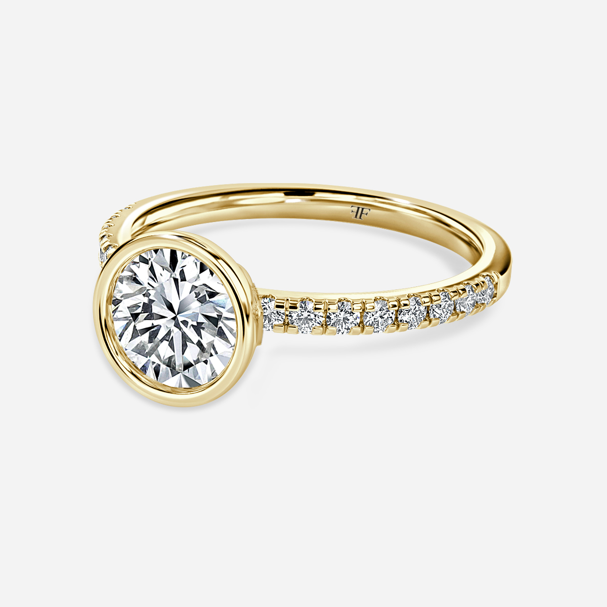 Lyra Yellow Gold Engagement Ring