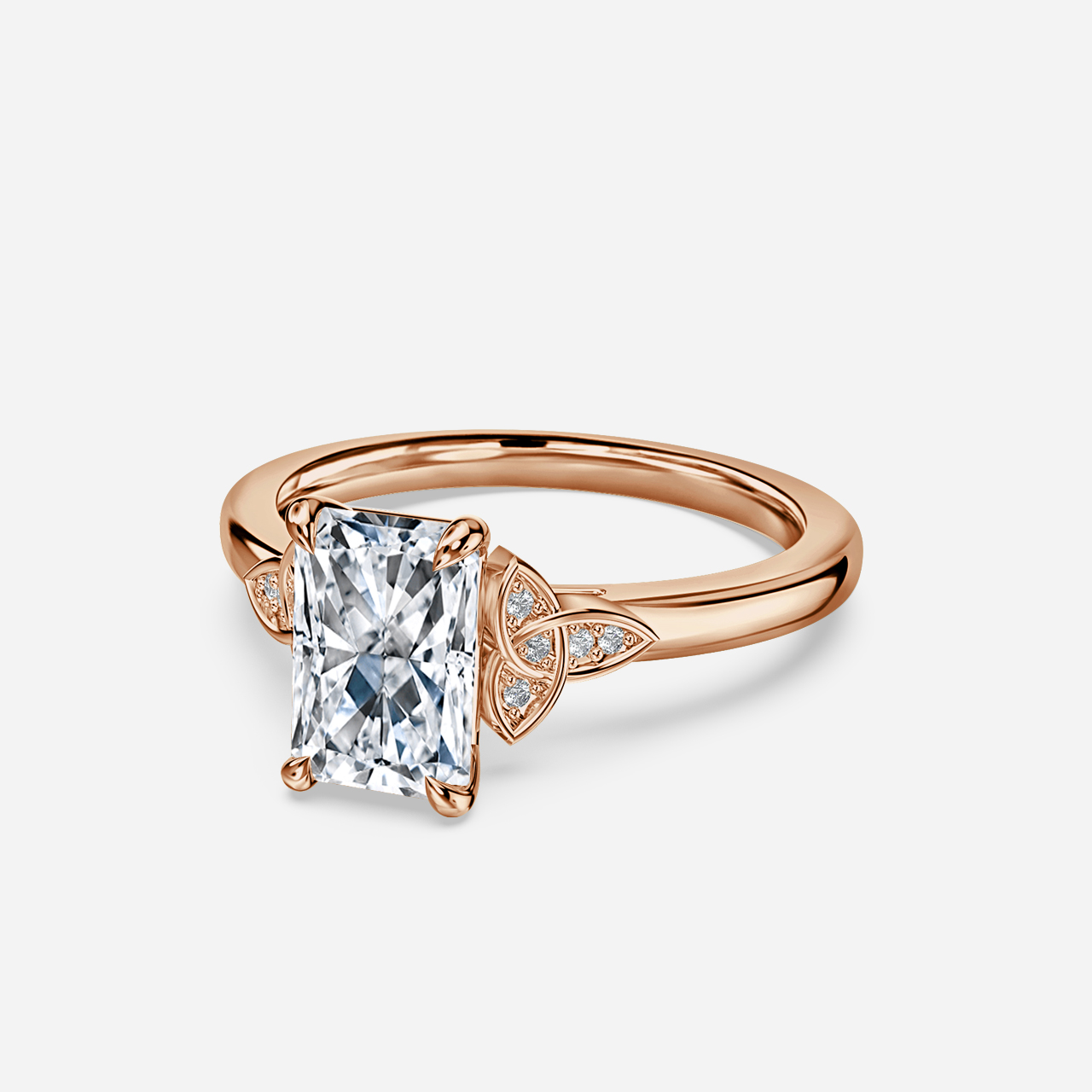 Celtic Song Rose Gold Vintage Engagement Ring