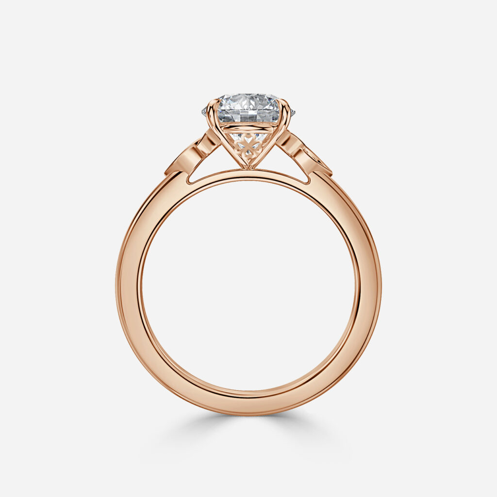 Celtic Rose Gold Engagement Ring