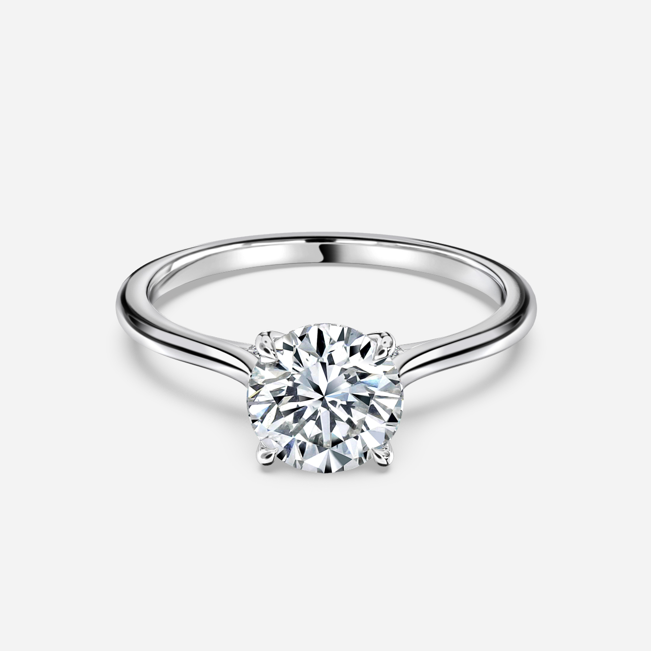 Juliette White Gold Engagement Ring Flawless Fine Jewellery London