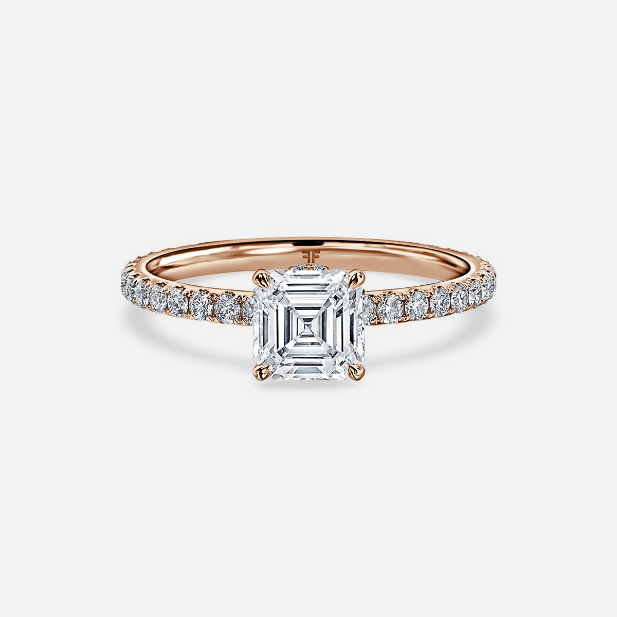 Eliana Rose Gold Engagement Ring - Flawless Fine Jewellery - London