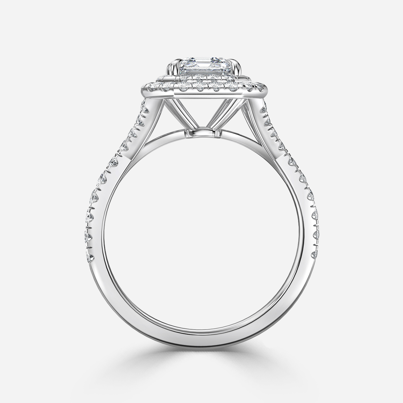 Olympia White Gold Halo Engagement Ring