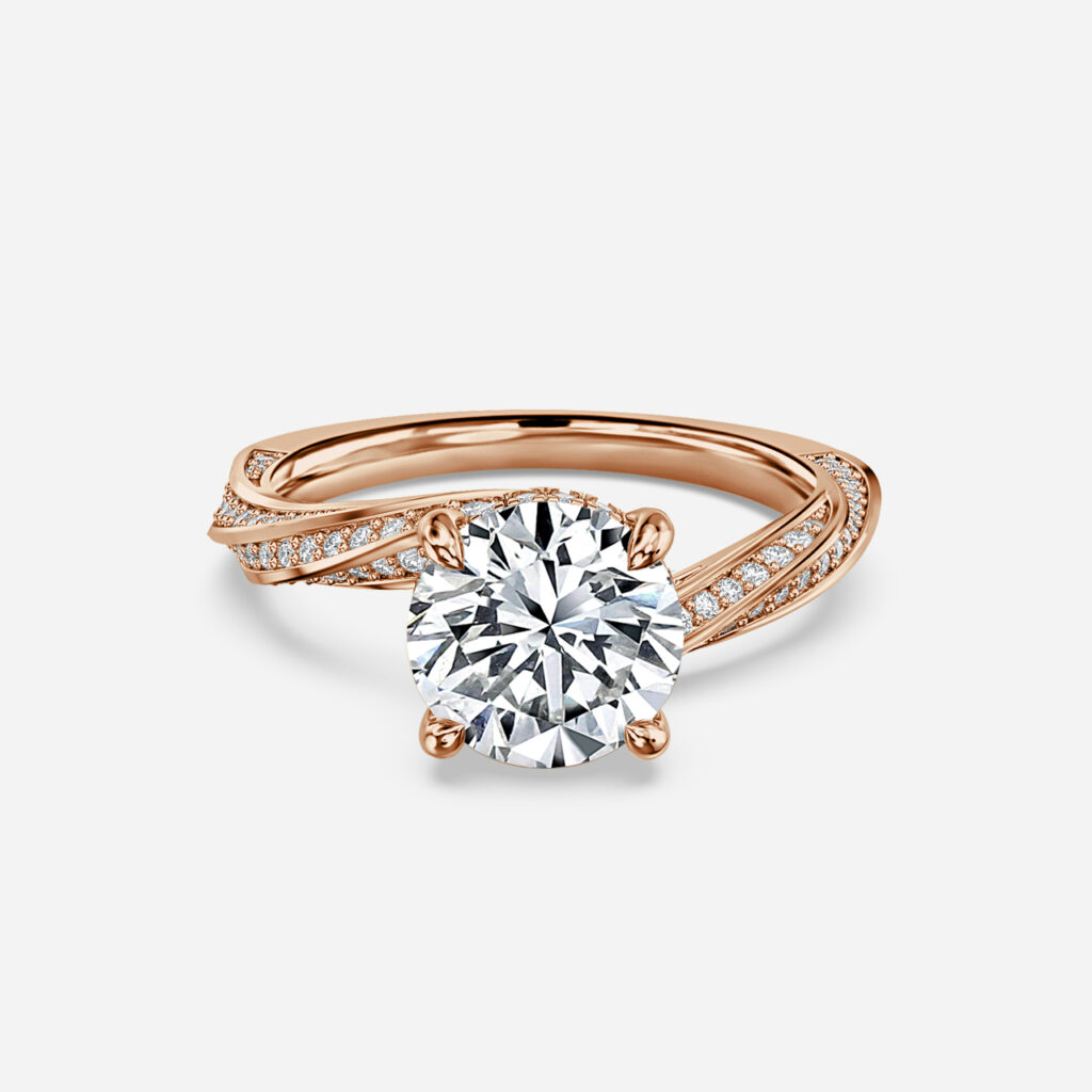 Nefereti Rose Gold Engagement Ring