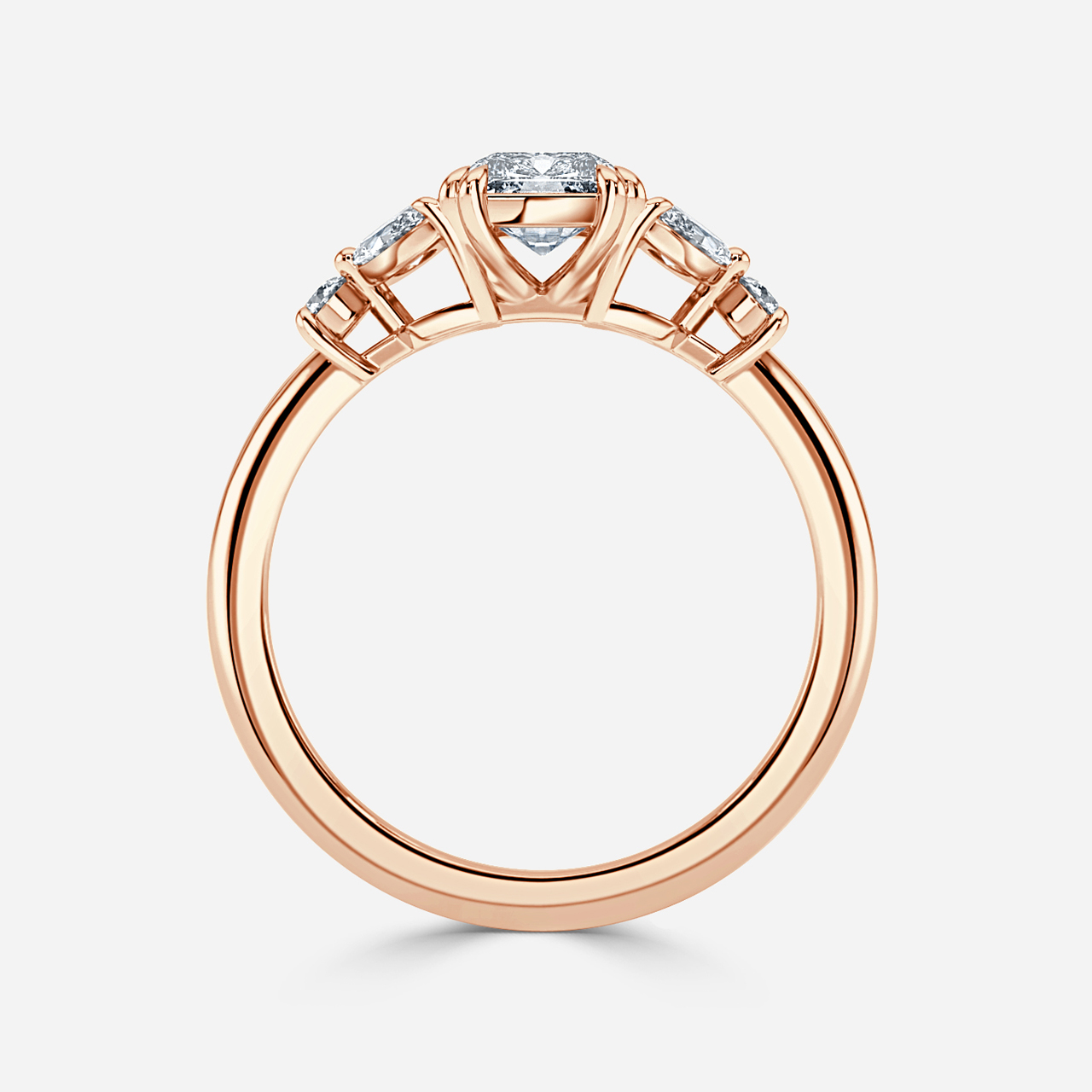 Victoria Rose Gold Unique Engagement Ring
