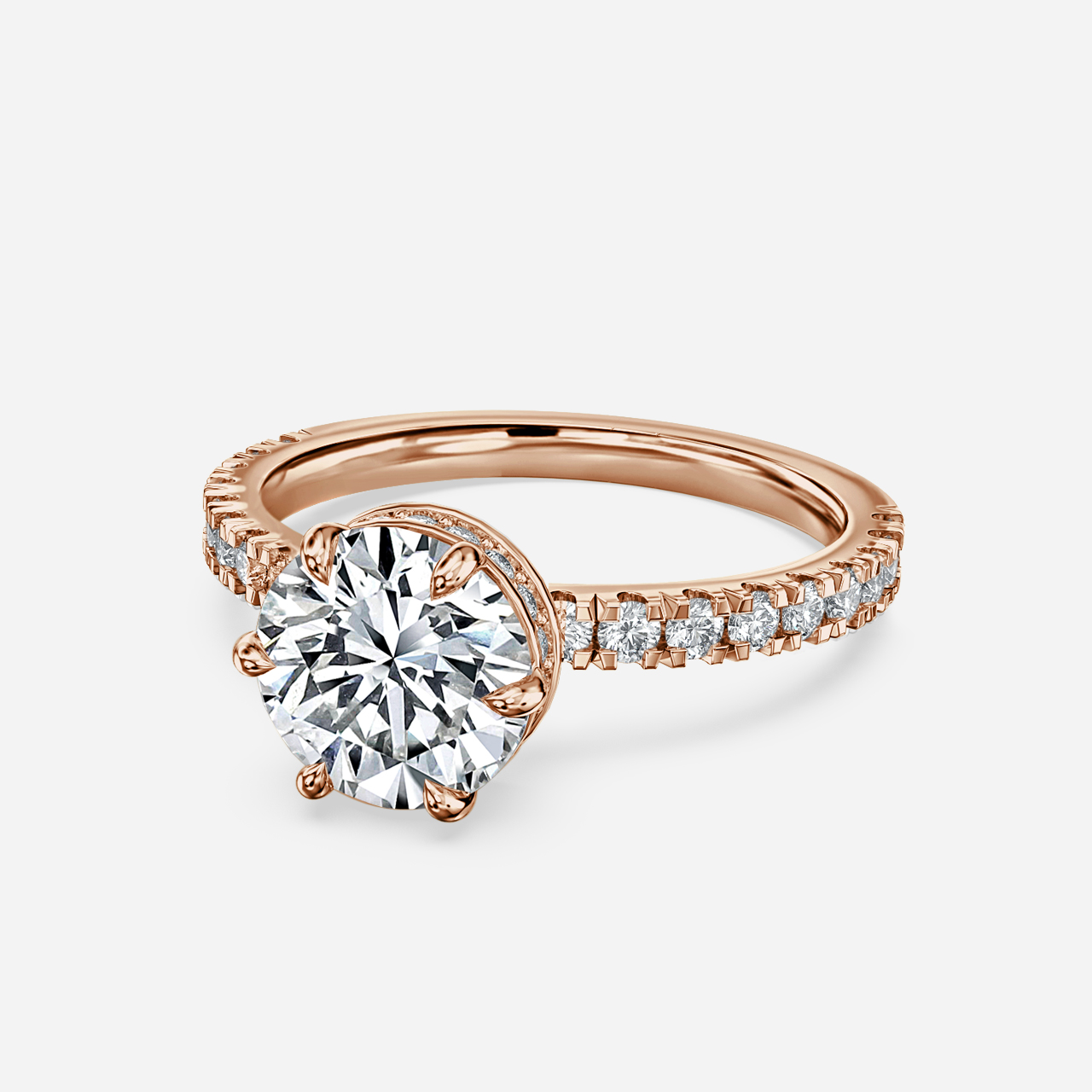 Lucian Rose Gold Engagement Ring